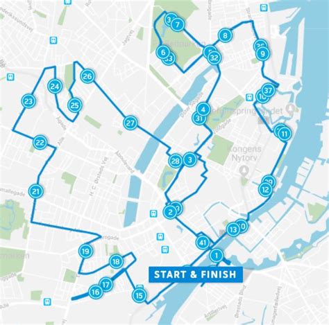 Copenhagen Marathon Route 2024 Route - Deni Ronnica