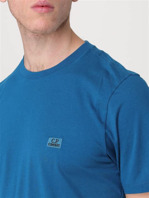 C P Company Outlet T Shirt Men Blue C P Company T Shirt