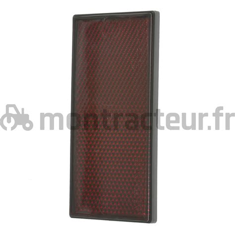 CATADIOPTRE ROUGE A COLLER RECTANGULAIRE 106 X 50 MM 0440515