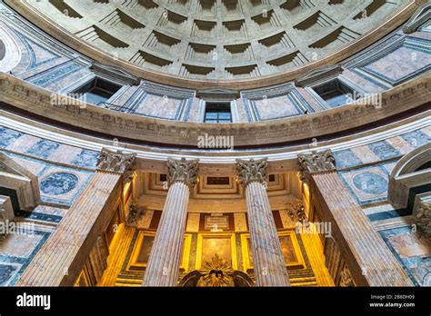 Pantheon, Rome, Italy | Inside architecture Stock Photo - Alamy