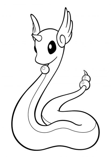 Dragonair Pokemon Coloring Page Pokemon Coloring Pages Pokemon