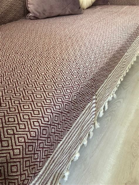 Slipcoverswoven Sofa Cover Cotton Bed Cover Natural Cotton - Etsy