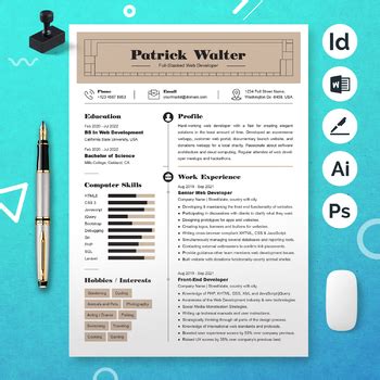 Full Stacked Web Developer Resume Template By Resumeinventor Tpt