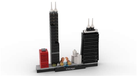 LEGO MOC Chicago skyline - the nano version by denjohan | Rebrickable ...