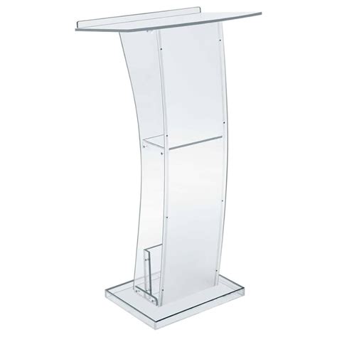 Curve Acrylic Podium The Design Oasis