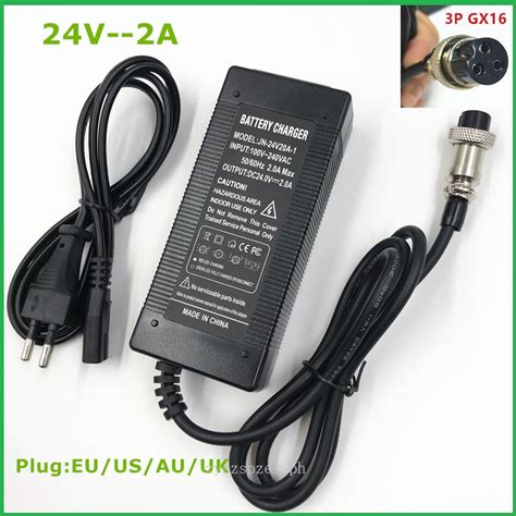 24v 2a Lead Acid Battery Charger Electric Scooter Ebike Charger