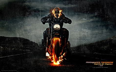 Wallpaper Motoqueiro Fantasma O Espírito Da Vingança Parada