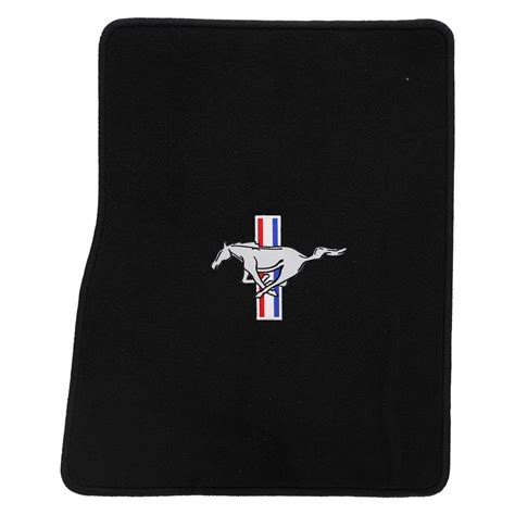 Acc Mustang Floor Mats W Pony Logo Black 15 25 23252 801 110