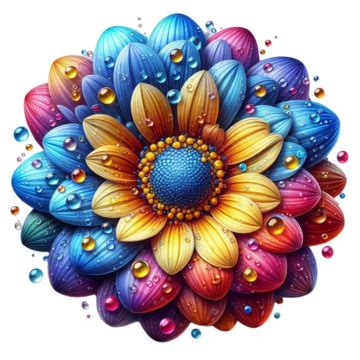 Colourful Flower Beautiful Mandala Colourful Flower Beautiful Mandala