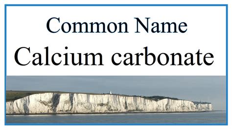 Common Name S For Calcium Carbonate Caco Youtube