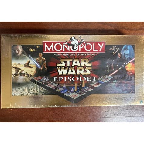 STAR WARS Episode 1 MONOPOLY COLLECTOR EDITION 3-D Board Game SEALED 1999