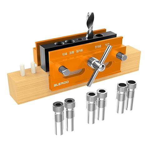 Self Centering Doweling Jig Kit Drill Jig For Joiner Set Adjustable