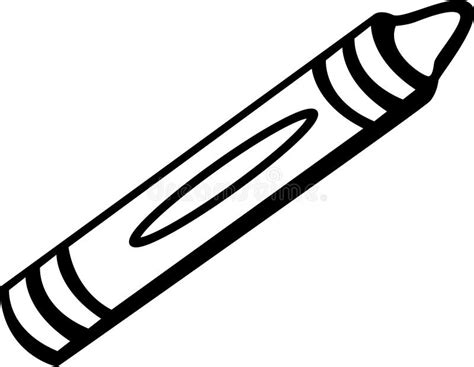 Clipart Crayon Black And White