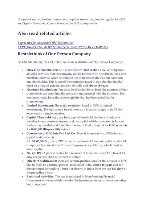 Ppt Is Gst Mandatory For Opc Navigating The Tax Landscape Powerpoint Presentation Id 12491392