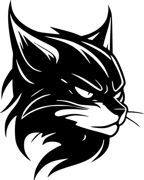 Wildcat, Minimalist and Simple Silhouette - Vector illustration ...