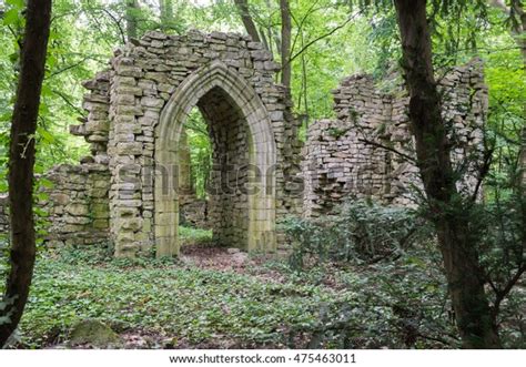 Old Ages Ruins Small Clearing Forest Stock Photo Edit Now 475463011