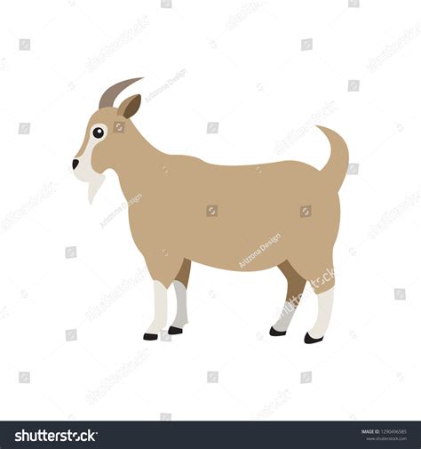 Goat Emoji Vector Stock Vector (Royalty Free) 1290496585 | Shutterstock