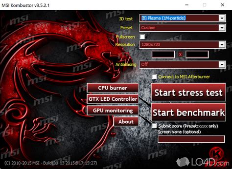 MSI Kombustor - Screenshots