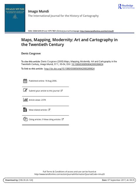 maps mapping modernity art  cartography   twentieth century
