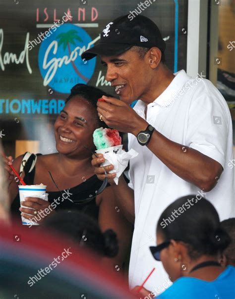 Barack Obama Anita Blanchard President Barack Editorial Stock Photo ...