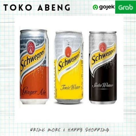 Jual Schweppes Kaleng Isi 6 Kaleng Air Soda Ginger Ale Tonic