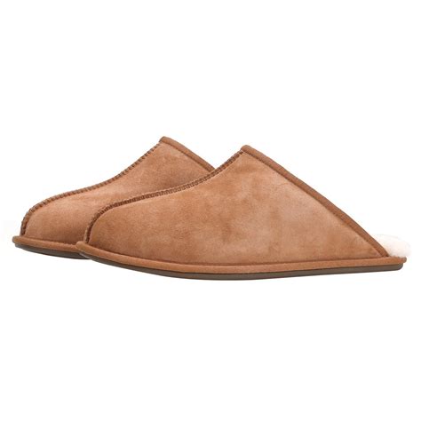 Kirkland Signature Men S Shearling Slippers Chestnut Co