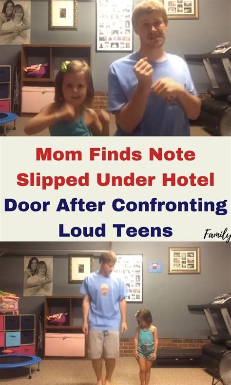 Mom Finds Note Slipped Under Hotel Door After Confronting Loud Teens