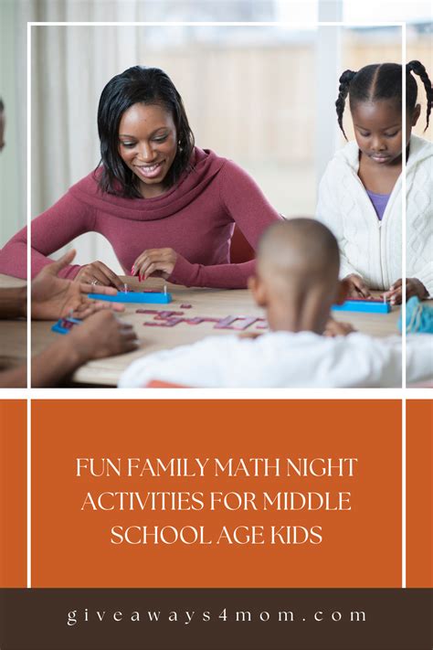 Fun Family Math Night Activities For Middle School Age Kids