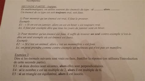 Bonsoir C Est Pour Demain Aidez Moi Svp Il Faut Faure L Ex Et Je