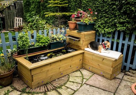 Raised Timber Pond With Waterfall And Bench 8 Steps With Pictures