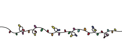 Christmas Lights Border PNGs for Free Download