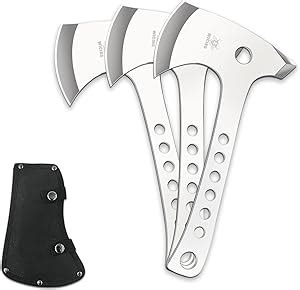 WICING Throwing Axes 3 Pack 10 2 Tomahawk Axe Full Tang With Sheath