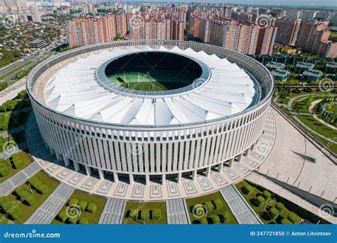 Krasnodar, Russia - May 2019: Aerial View of Krasnodar Stadium and the ...