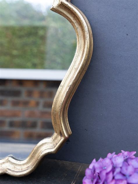 Vintage wall ornate oval mirror - Brocante Ma Jolie