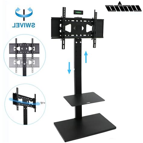 Best Rfiver Universal Floor Tv Stands Base Swivel Mount With Height