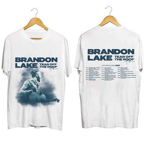 Brandon Lake Tear Off The Roof Tour 2024 2 Sides Shirt, Brandon Lake ...