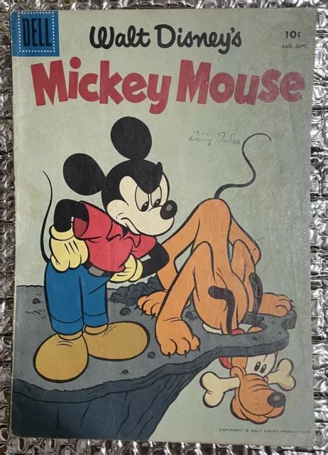 WALT DISNEY S MICKEY Mouse Comic DELL 61 Aug Sept 1958 4 75