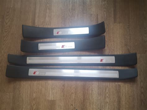 Накладки на пороги s-line — Audi A4 Avant (B6), 1,9 л, 2002 года ...