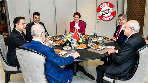 Altılı Masa nın son toplantısından satır araları Erdoğan aday olamaz