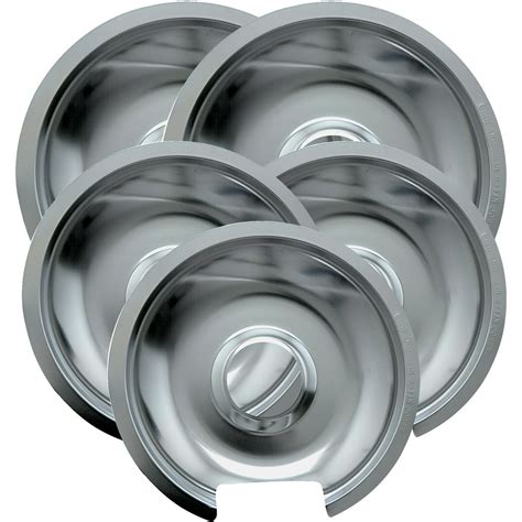 Range Kleen 5 Piece Drip Pan Style D Fits Hinged Electric Ranges Ge