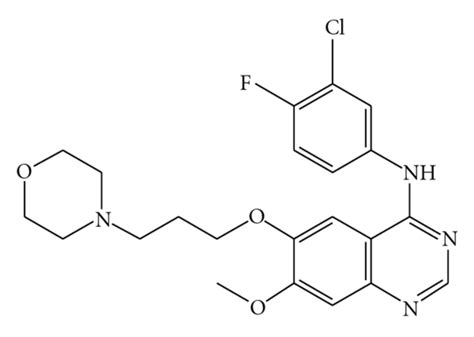 Chemical Drug Structure Of Gefitinib As A Freebase A And Erlotinib Download Scientific