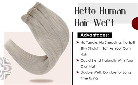 Amazon Hetto Weft Human Hair Extensions Blonde Sew In Extensions