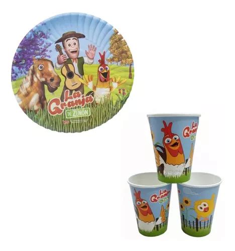 Plato Vaso Descartable Zenon Cotill N X Unidades