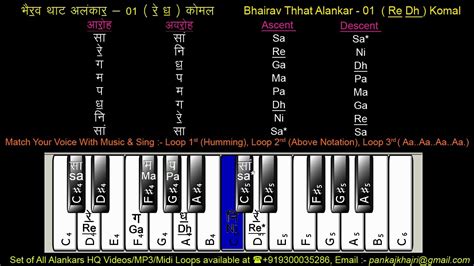 Alankar Bhairav Thhat For Beginners Indian Classical Music Youtube