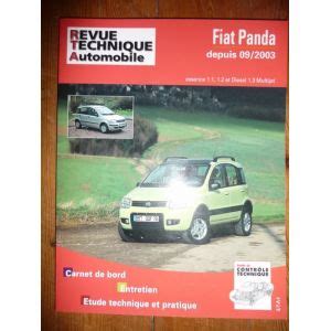 RTA Revue Technique FIAT PANDA Depuis 09 2003 Essence 1 1l 1 2l Et