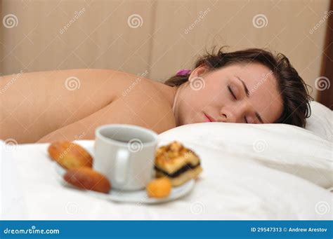 Morning coffee in a bed stock image. Image of indoors - 29547313