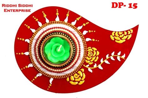 Red Decorative Acrylic Rangoli Plates At Best Price In Mumbai Hilor Arts