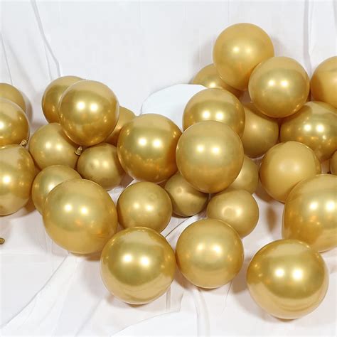 Amazon GaesQae Gold Balloons Metallic Gold Balloons 12inch 50pcs