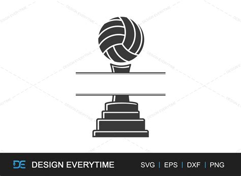 Volleyball Silhouette SVG, Sports Vector Graphic by DesignEverytime ...