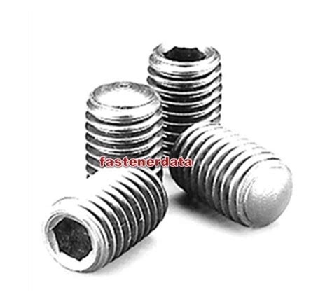 Fastenerdata Socket Set Screw Points And Their Uses Fastener Specifications